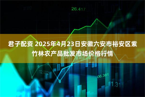君子配资 2025年4月23日安徽六安市裕安区紫竹林农产品批发市场价格行情